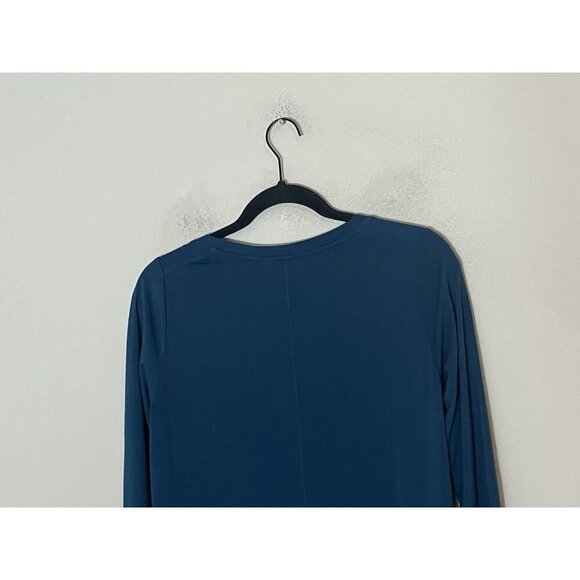 Athleta Turquoise Polyester Modal Blend Long Sleeve Shirt Size XS - Picture 7 of 12